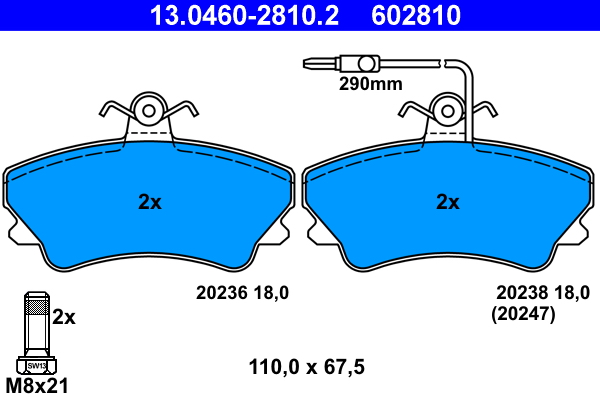 FEBI BILSTEIN 116393 Bremsekloss sett