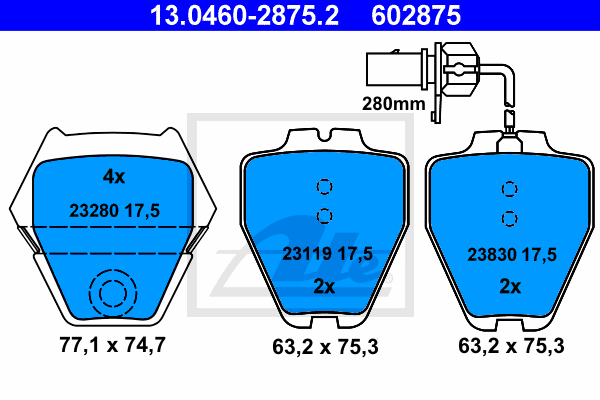 ATE 13.0460-2875.2 Sada...