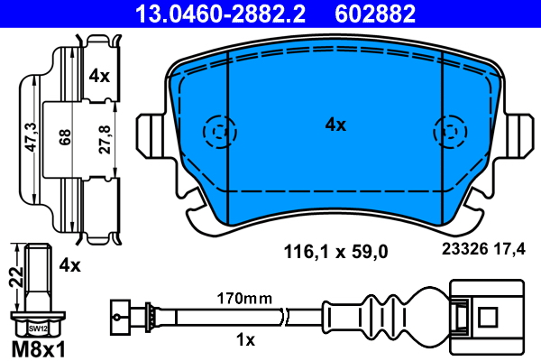 ATE 13.0460-2882.2 set...