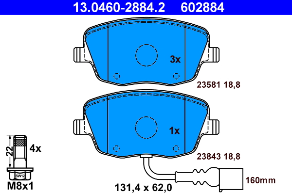 ATE 13.0460-2884.2 set...