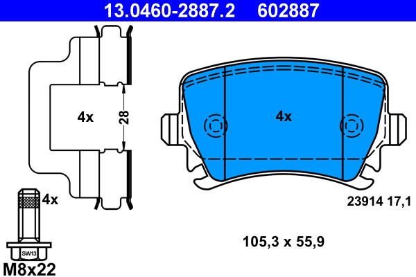 ATE 13.0460-2887.2 set...