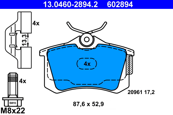 ATE 13.0460-2894.2 set...