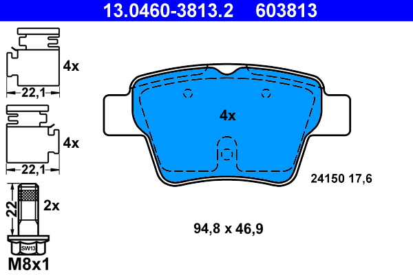 ATE 13.0460-3813.2 set...