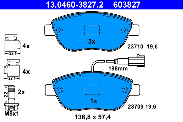 ATE 13.0460-3827.2 set...