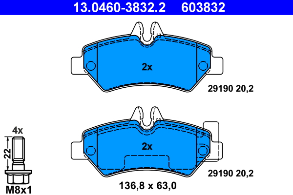 ATE 13.0460-3832.2 set...