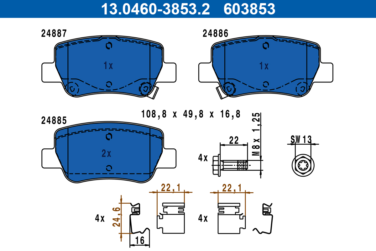 ATE 13.0460-3853.2 set...