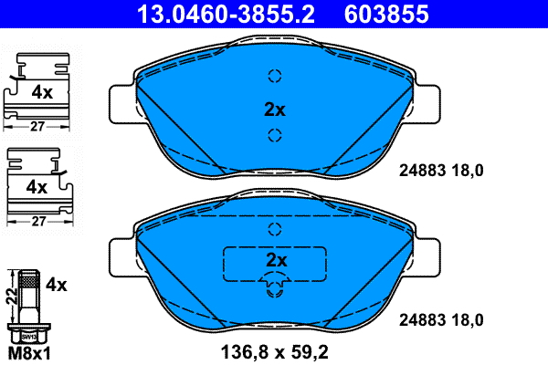 ATE 13.0460-3855.2 set...