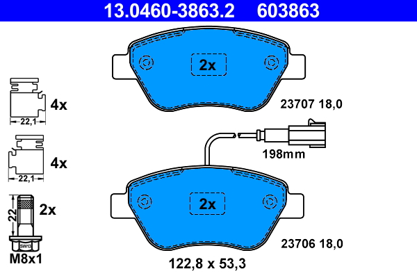 ATE 13.0460-3863.2 set...