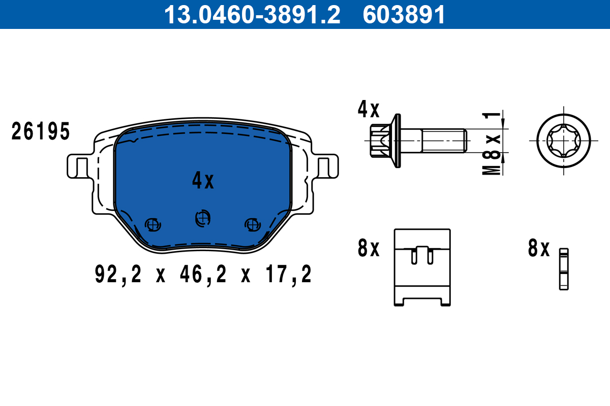 ATE 13.0460-3891.2 комплект...