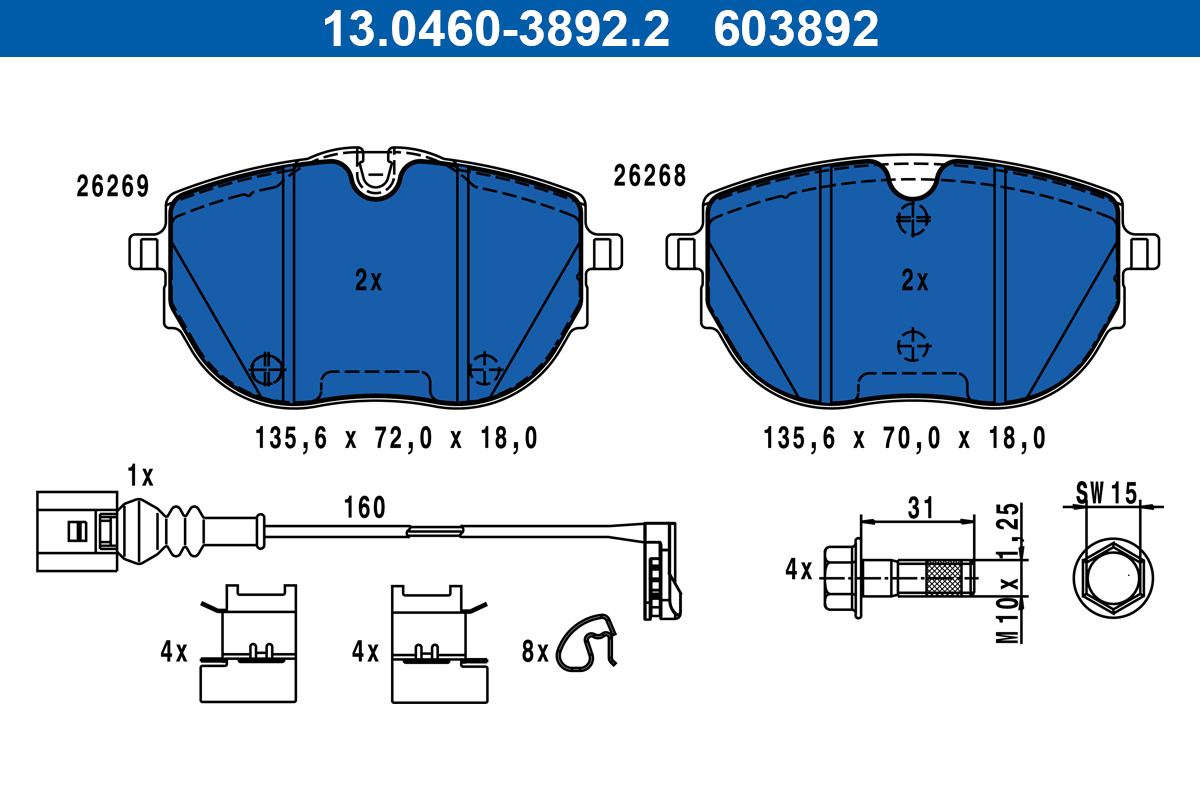 ATE 13.0460-3892.2 set...