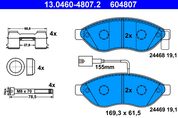 ATE 13.0460-4807.2 set...