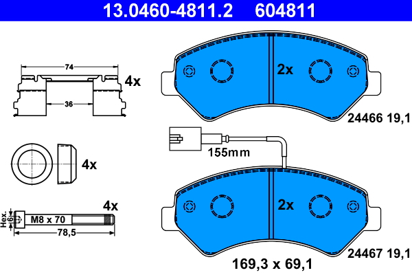 ATE 13.0460-4811.2 set...