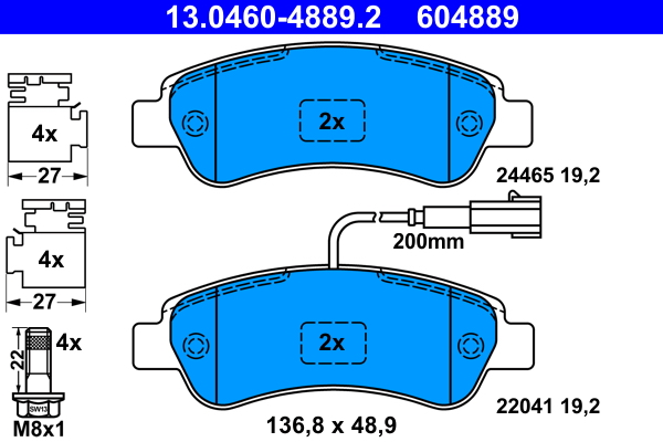 ATE 13.0460-4889.2 set...