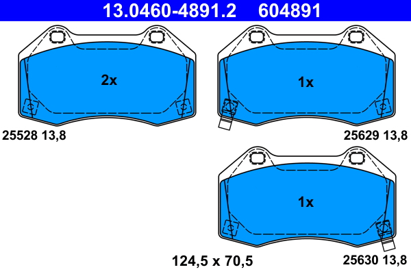 TOMEX Brakes TX 19-76 Bremsekloss sett