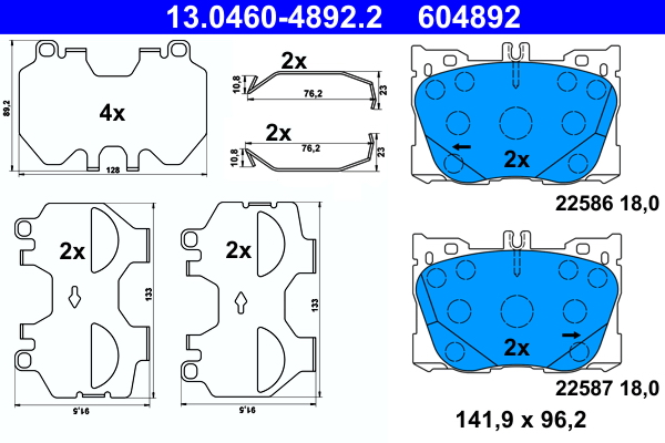 ATE 13.0460-4892.2 set...