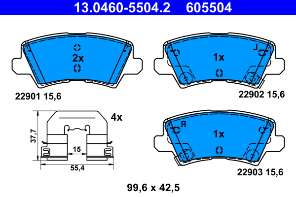 ATE 13.0460-5504.2 set...