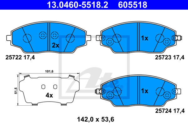 ATE 13.0460-5518.2 Sada...