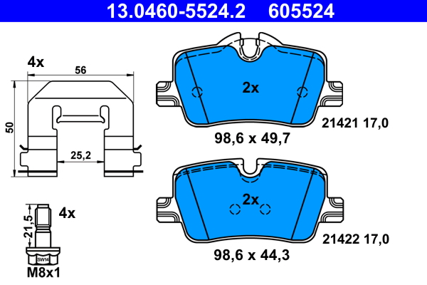 ATE 13.0460-5524.2 set...