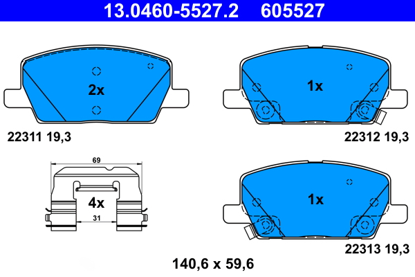 ATE 13.0460-5527.2 комплект...