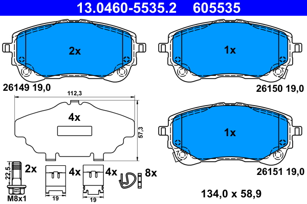 ATE 13.0460-5535.2 set...