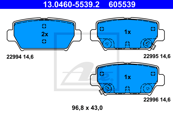 ATE 13.0460-5539.2 Sada...