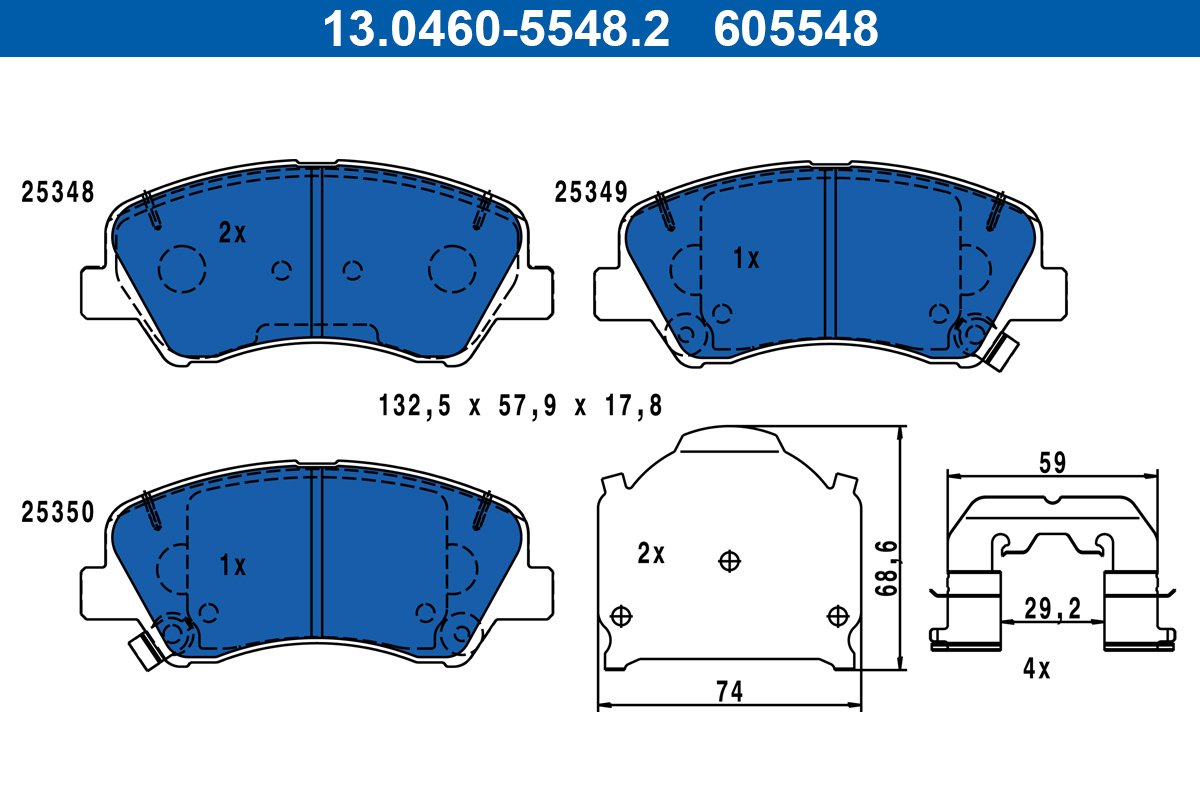 ATE 13.0460-5548.2 set...