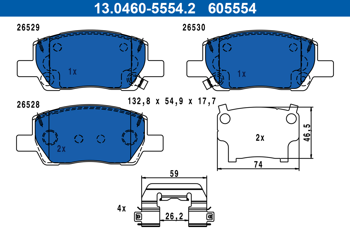 ATE 13.0460-5554.2 Brake...
