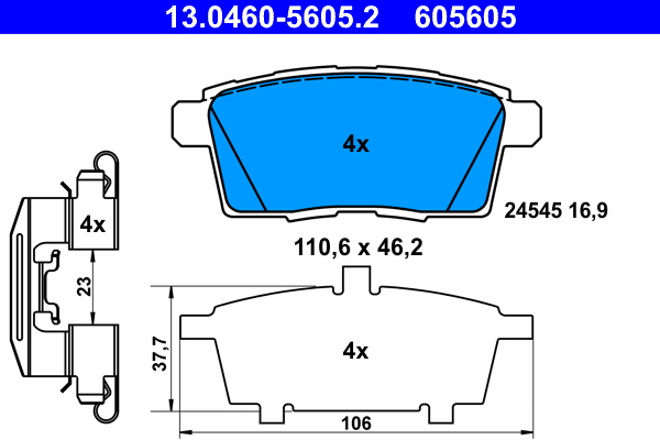 ATE 13.0460-5605.2 комплект...