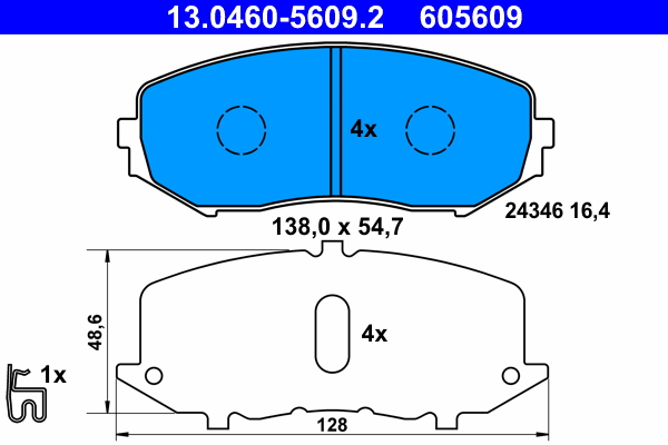 ATE 13.0460-5609.2 set...