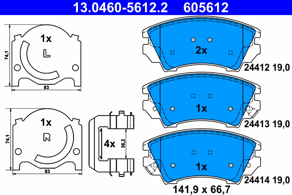 ATE 13.0460-5612.2 set...