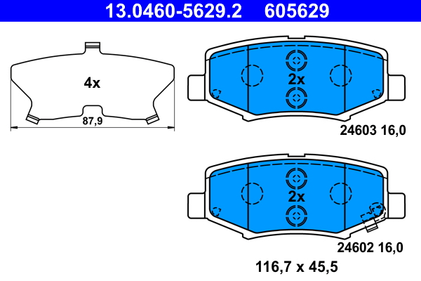 ATE 13.0460-5629.2 комплект...