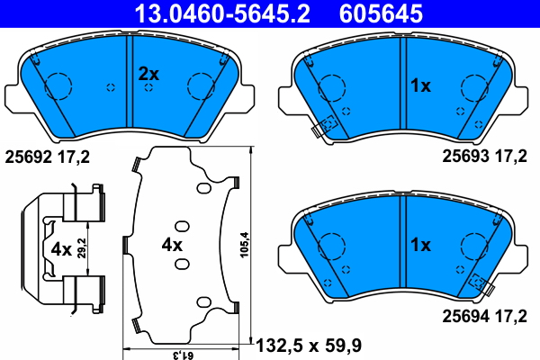 ATE 13.0460-5645.2 set...