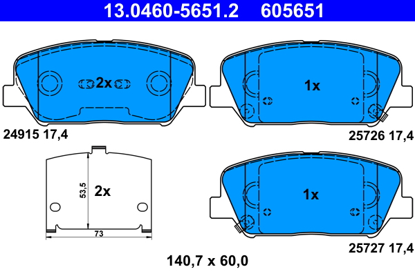 ATE 13.0460-5651.2 set...