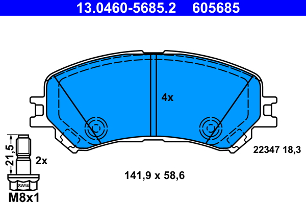 ATE 13.0460-5685.2 set...