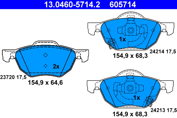 ATE 13.0460-5714.2 set...