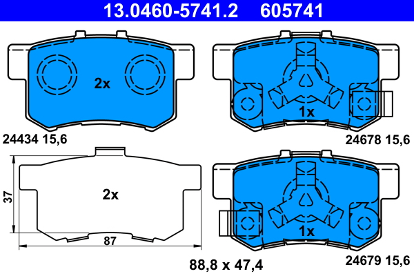 ATE 13.0460-5741.2 set...