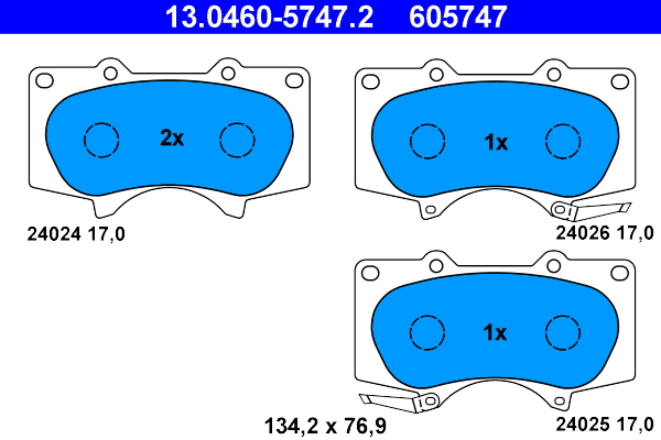 ATE 13.0460-5747.2 set...