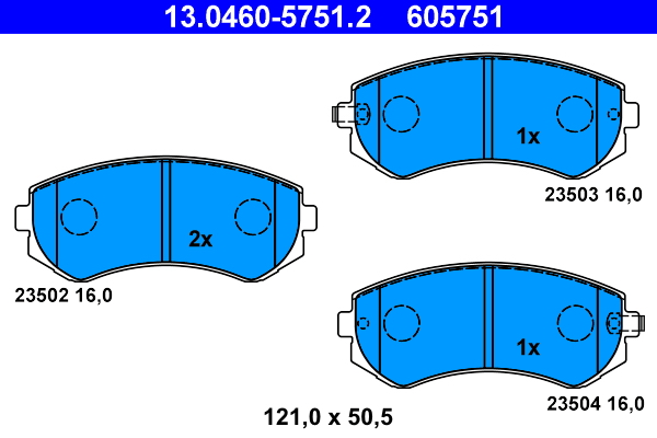 ATE 13.0460-5751.2 set...