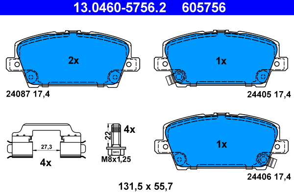 ATE 13.0460-5756.2 set...