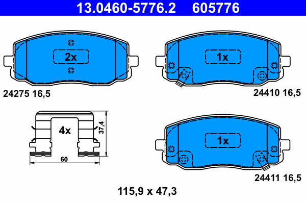 ATE 13.0460-5776.2 set...