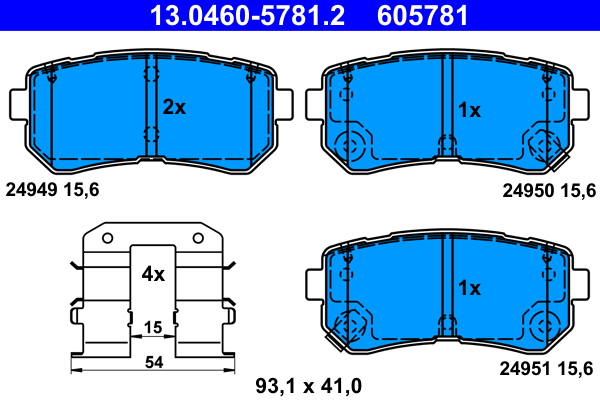 ATE 13.0460-5781.2 set...