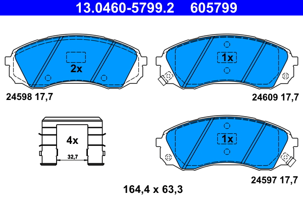 ATE 13.0460-5799.2 комплект...