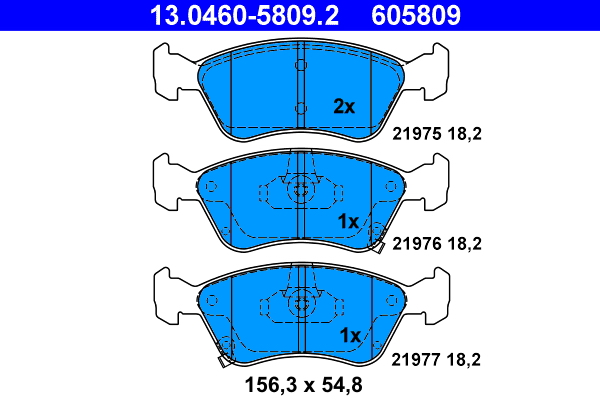 ATE 13.0460-5809.2 комплект...