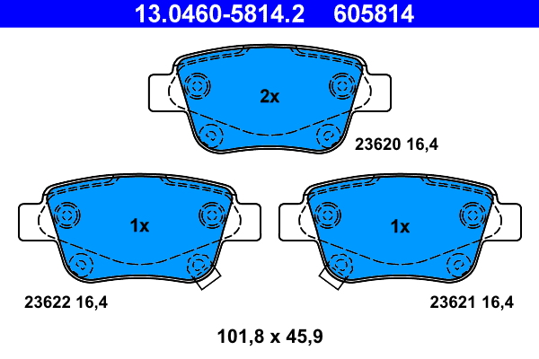 ATE 13.0460-5814.2 set...