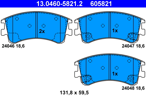 ATE 13.0460-5821.2 set...