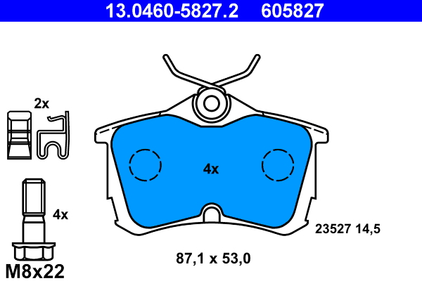 ATE 13.0460-5827.2 set...