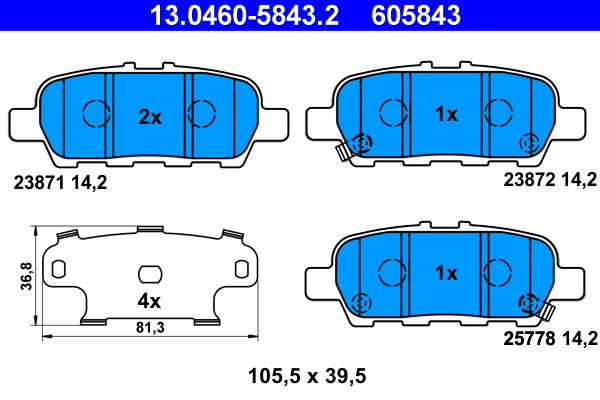 ATE 13.0460-5843.2 set...