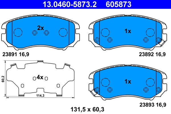 ATE 13.0460-5873.2 set...