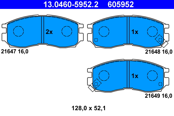 ATE 13.0460-5952.2 комплект...