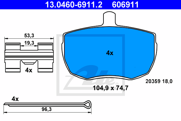 ATE 13.0460-6911.2 Sada...